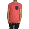 Men's pocket t-shirt coral