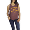 Obey women's tank Never just rock n roll dusty merlot