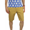 Men's chino shorts mustard with small dots