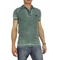 Men's polo shirt stone washed green