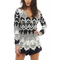 Monochrome V-neck playsuit