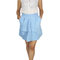 Migle + me pleated mini skirt polka dot sea blue