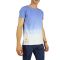 Malavita longline dip dye t-shirt γαλάζιο