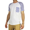 Bigbong longline t-shirt white with polka dot sleeves