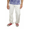 Men's linen blend pants white