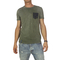 Best choice chrome men's splashes T-shirt olive green