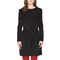 Pepaloves Natalia long sleeve jaquard dress black