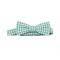 Cotton checkered bow tie green-white