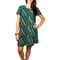 Migle + me short sleeve mini dress green