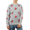 Obey Montrose jacquard jumper grey marl