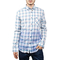 Missone men's check shirt white-blue