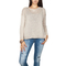 Agel Knitwear sequin plunge V back jumper ecru