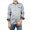 Men's slim fit long sleeve shirt grey