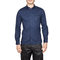 Men's long sleeved slim fit shirt navy