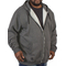 Big size Kangol Bionic zip up hoodie charcoal marl