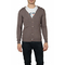 Hooded cardigan light brown