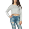 LTB Fibide crop sweatshirt grey melange