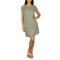 Soft Rebels Stella striped mini dress aloe green-ecru