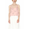 Pepaloves Cat faces crop top nude