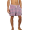 Gerry North men's plaid swim shorts purple