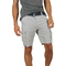 Men's striped cargo shorts grey