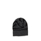 Turn up beanie black melange