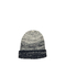 Turn up beanie white-black melange