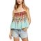 Free People Instant Crush cami turquoise with floral