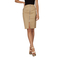 Ryujee Krap zip front skirt camel