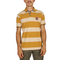 Beneto Maretti striped pique polo shirt mustard