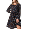 Rut & Circle Dotty long sleeve mini dress navy