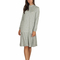 Soft Rebels Sky long sleeve dress light grey