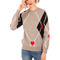 Minueto School jaquard sweater grey melange