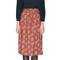 Pepaloves Nicole midi skirt orange with paisley print