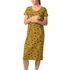 Skunkfunk Santzia midi dress mustard