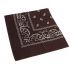 Vintage print bandana chocolate