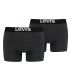 Levi's® solid basic boxer anthracite 2-pack