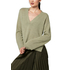 Rut & Circle Emelie V-neck knit tea green