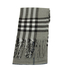 Men's tartan scarf grey