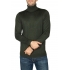 Men's roll neck sweater olive