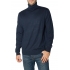 Men's roll neck sweater navy