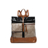 Backpack With Exterior Pockets Black/Khaki