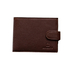 Zevento Men's Leather Wallet RFID Dark Brown