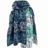 Blue Scarf With Cats