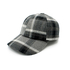 Winter Baseball Cap Black Check