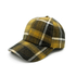 Winter Baseball Cap Mustard Check