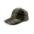 Wool Baseball Cap Checked Olive