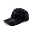 Wool Baseball Cap Checked Blue