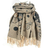 Vintage Viscose Scarf Beige