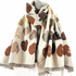 Viscose Scarf Beige/Brown With Hearts